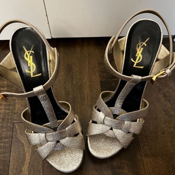 TRIBUTE platform sandals in patent leather in Black | Saint  Saint Laurent tribute platform sandal
